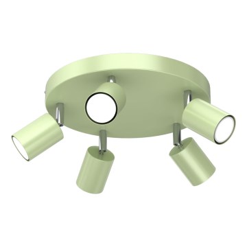 Spotlamp FUN 5xGU10/8W/230V groen