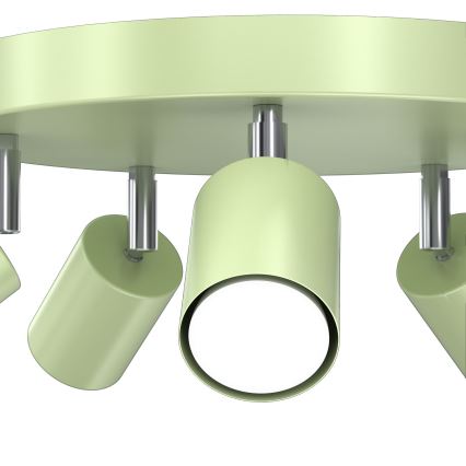 Spotlamp FUN 5xGU10/8W/230V groen