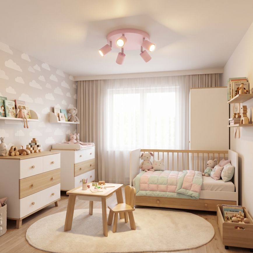 Spotlamp FUN 5xGU10/8W/230V roze