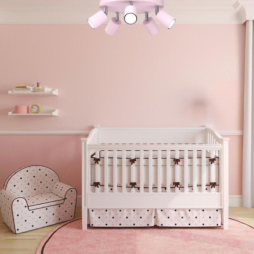Spotlamp FUN 5xGU10/8W/230V roze
