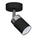 Spotlamp JOKER 1xGU10/25W/230V zwart/glanzend chroom