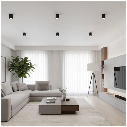 Spotlamp OH12 1xGX53/35W/230V 9,6 cm zwart