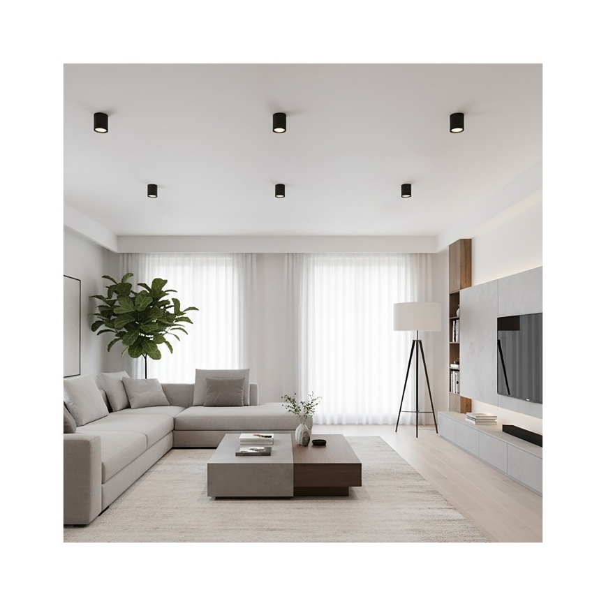 Spotlamp OH12 1xGX53/35W/230V 9,6 cm zwart