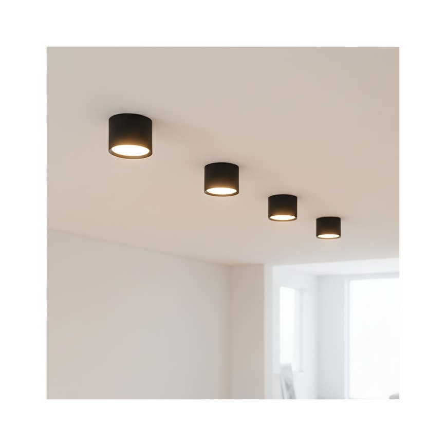 Spotlamp OH12S 1xGX53/35W/230V 5 cm zwart