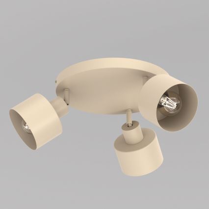 Spotlamp PARKLA 3xE27/15W/230V beige