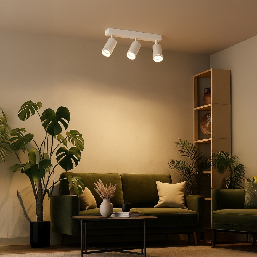 Spotlamp PIPE 3xGU10/10W/230V wit