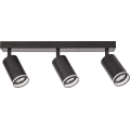 Spotlamp PIPE 3xGU10/10W/230V, zwart