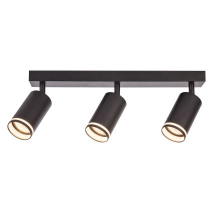 Spotlamp PIPE 3xGU10/10W/230V, zwart