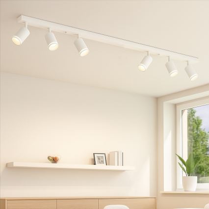 Spotlamp PIPE 6xGU10/10W/230V wit