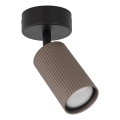 Spotlamp TUNE 1xGU10/10W/230V zwart/bruin