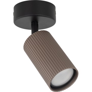 Spotlamp TUNE 1xGU10/10W/230V zwart/bruin