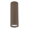 Spotlamp TUNE M 1xGU10/10W/230V 17 cm bruin