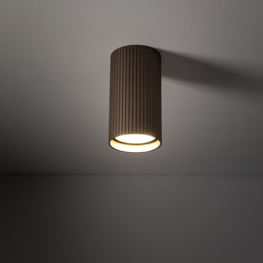 Spotlamp TUNE S 1xGU10/10W/230V 10 cm bruin