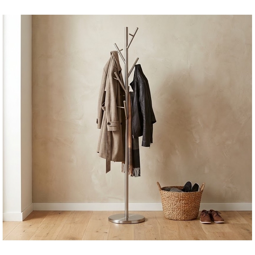 Staande kapstok 170x30 cm VERT zilver