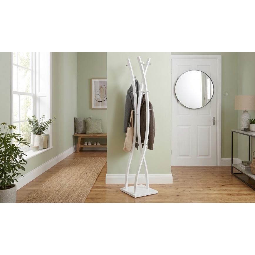 Staande kapstok 179x35 cm VALET wit