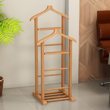 Staande kapstok BIBI 33x120x46 cm bruin