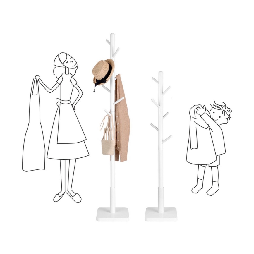 Staande kapstok LINEA wit