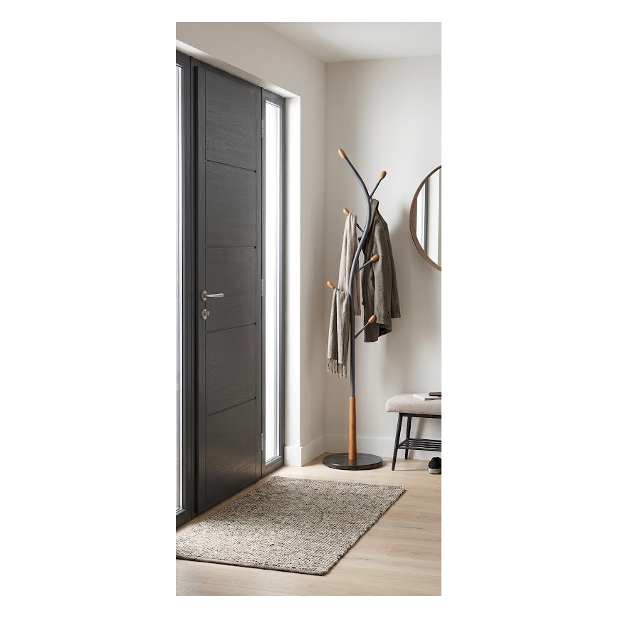 Staande kapstok STILE 186x38 cm, zwart