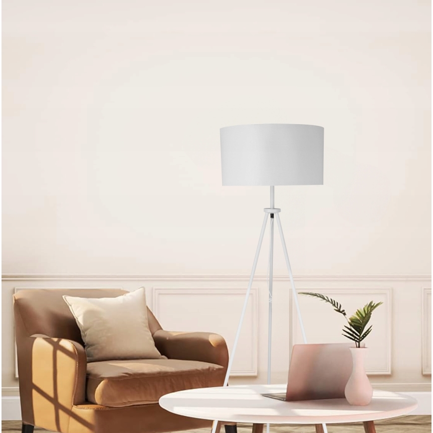 Staande lamp 1x E27, 40 W, 230 V, wit