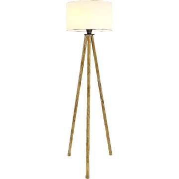 Staande lamp 1xE27/40W/230V beige/wit