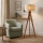 Staande lamp AIDA 1xE27/15W/230V eiken/raffia