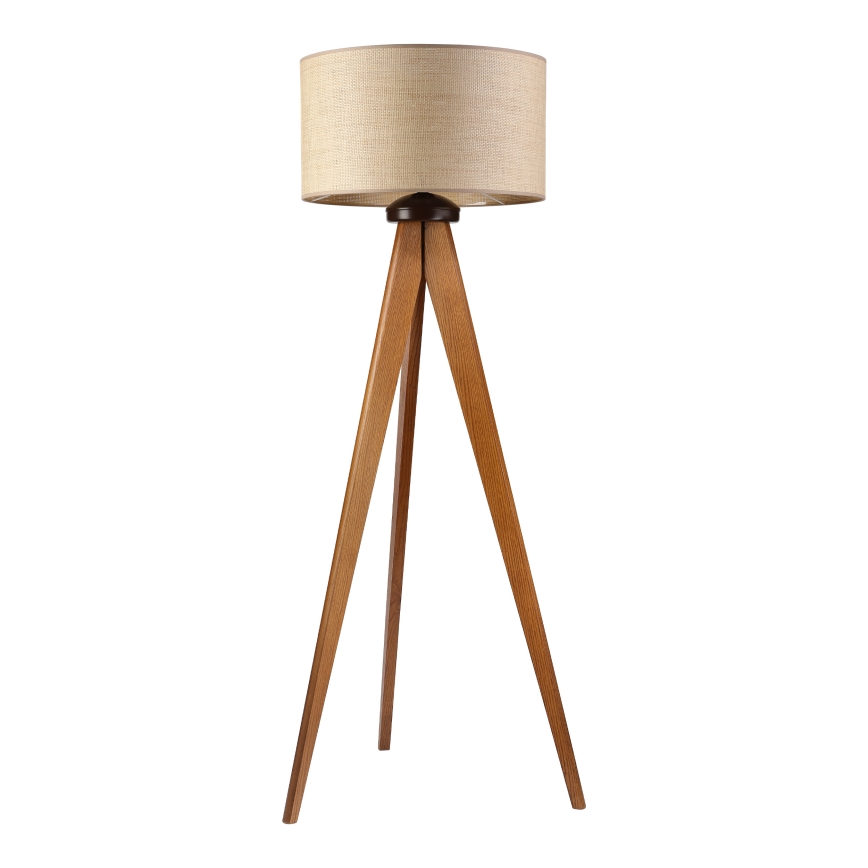 Staande lamp AIDA 1xE27/15W/230V eiken/raffia