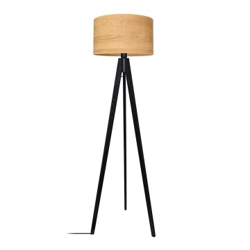 Staande lamp ALBA 1xE27/15W/230V bruin/den