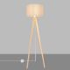 Staande Lamp ALBA 1xE27/60W/230V wit/Dennenboom