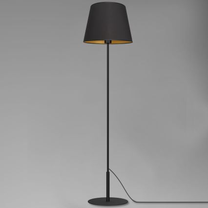 Staande Lamp ARDEN 1xE27/60W/230V zwart/gouden