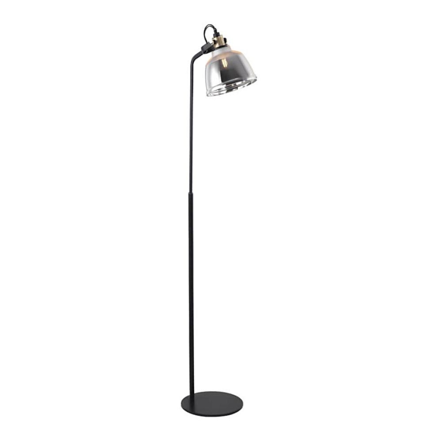 Staande lamp ASGARD 1xE27/11W/230V grijs/zwart/gouden