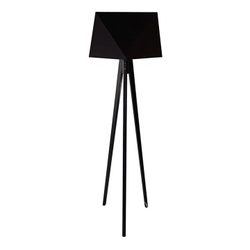 Staande Lamp BAKARO 1xE27/60W/230V wenge zwart