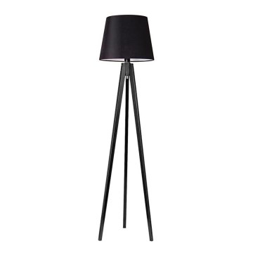 Staande Lamp CONE 1xE27/60W/230V wenge zwart