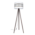 Staande Lamp CORAL 1xE27/60W/230V bruin/wit/goud