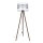 Staande Lamp CORAL 1xE27/60W/230V bruin/wit/mat chroom