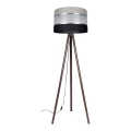 Staande Lamp CORAL 1xE27/60W/230V bruin/zwart/grijs/mat chroom