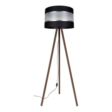 Staande Lamp CORAL 1xE27/60W/230V bruin/zwart/mat chroom