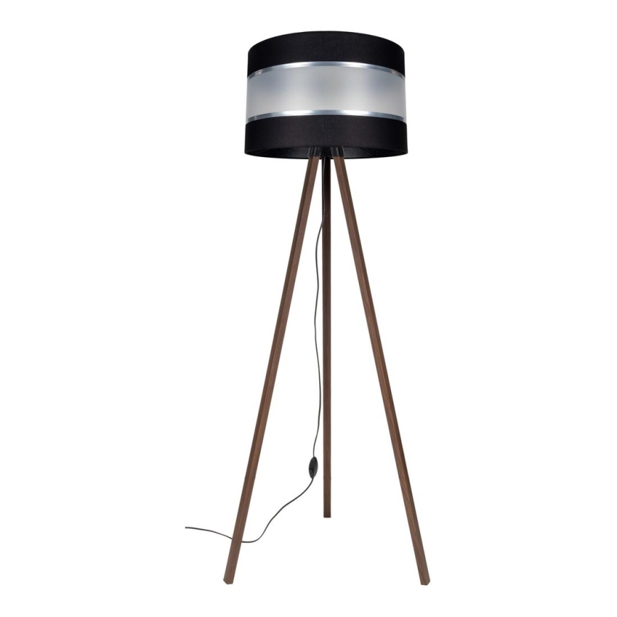 Staande Lamp CORAL 1xE27/60W/230V bruin/zwart/mat chroom