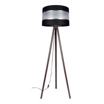Staande Lamp CORAL 1xE27/60W/230V bruin/zwart/mat chroom