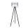 Staande Lamp CORAL 1xE27/60W/230V wengé/wit/mat chroom