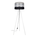 Staande Lamp CORAL 1xE27/60W/230V wit/zwart/grijs/mat chroom