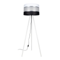 Staande Lamp CORAL 1xE27/60W/230V wit/zwart/mat chroom