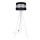 Staande Lamp CORAL 1xE27/60W/230V wit/zwart/mat chroom