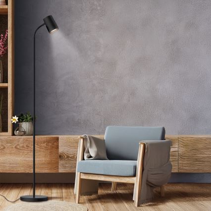 Staande Lamp FELIX 1xGU10/9W/230V zwart