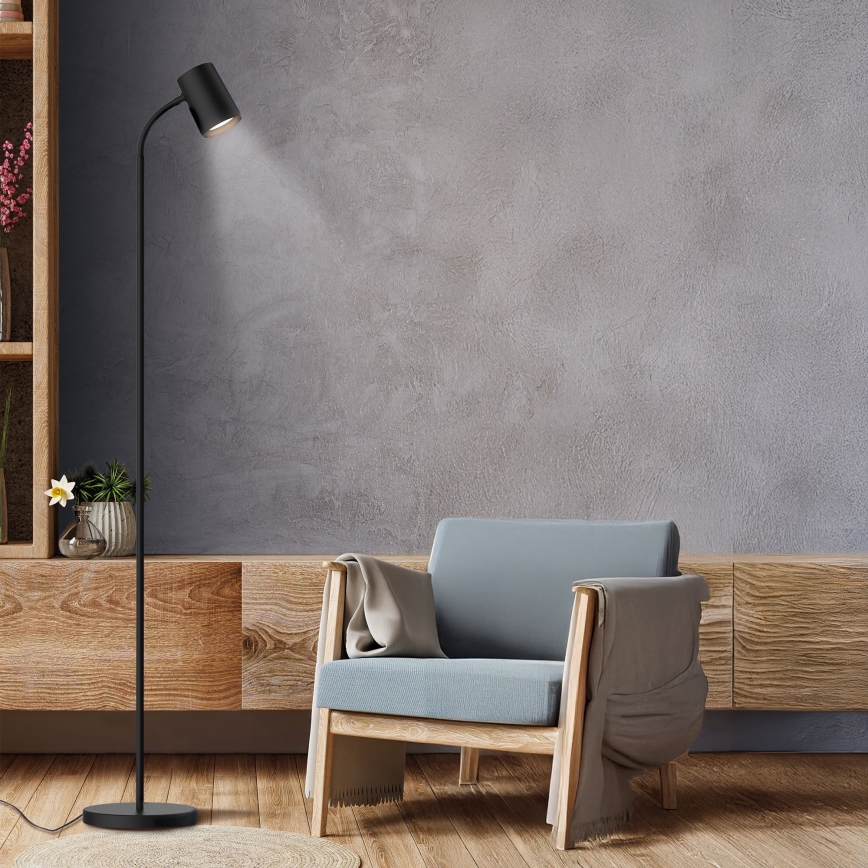 Staande Lamp FELIX 1xGU10/9W/230V zwart