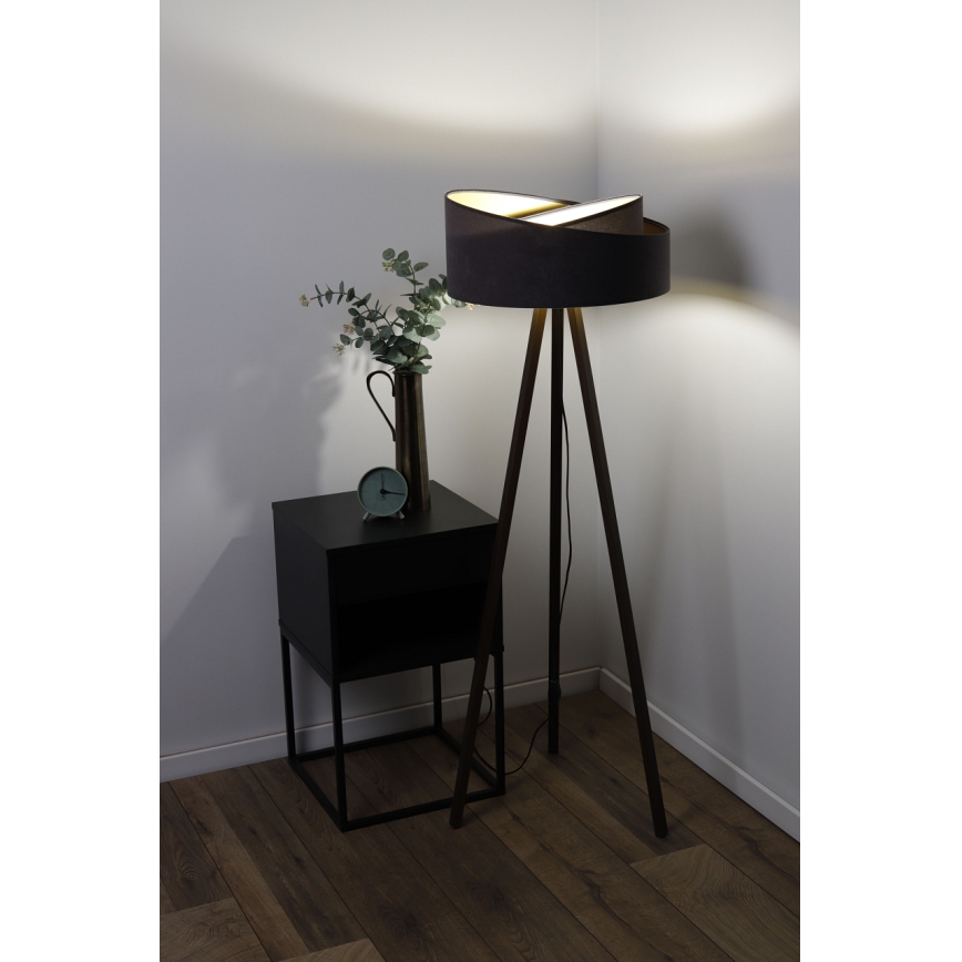Staande lamp GALAXY 1xE27/60W/230V grijs/bruin