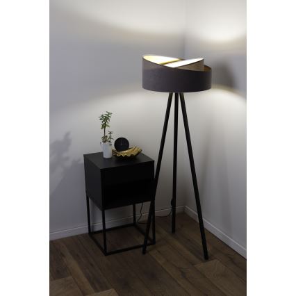 Staande lamp GALAXY 1xE27/60W/230V grijs/zwart