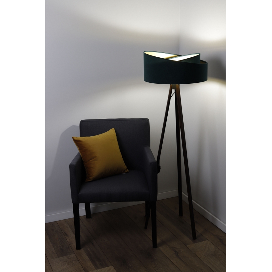 Staande lamp GALAXY 1xE27/60W/230V groen/zwart