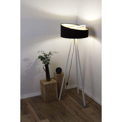 Staande lamp GALAXY 1xE27/60W/230V zwart/wit