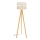 Staande Lamp HELEN 1xE27/15W/230V crème/goud/eiken