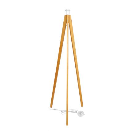 Staande Lamp HELEN 1xE27/15W/230V crème/goud/eiken
